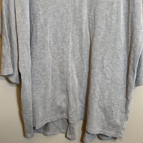 DONNI Gray Ribbed Open Front Cardigan - Picture 8 of 12